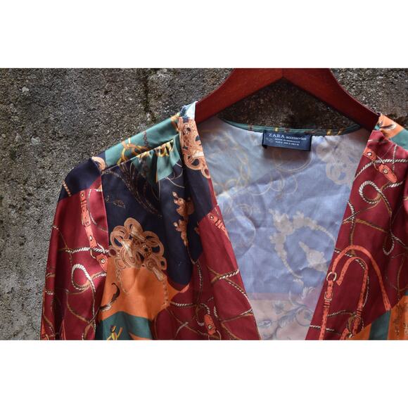 ZARA Accessories Baroque Chain Print Bodysuit-S - Picture 3 of 4